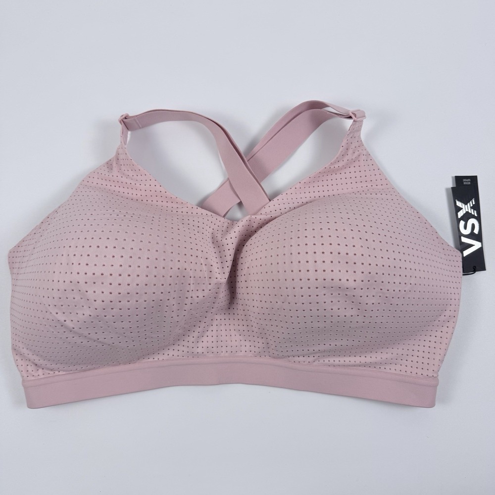 Victoria's Secret VSX Lightweight Mesh Wireless Sports Bra Pink 38DD NWT